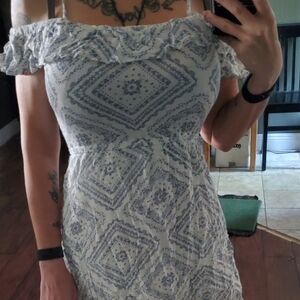 Casual Off Shoulder Bohemian Dress